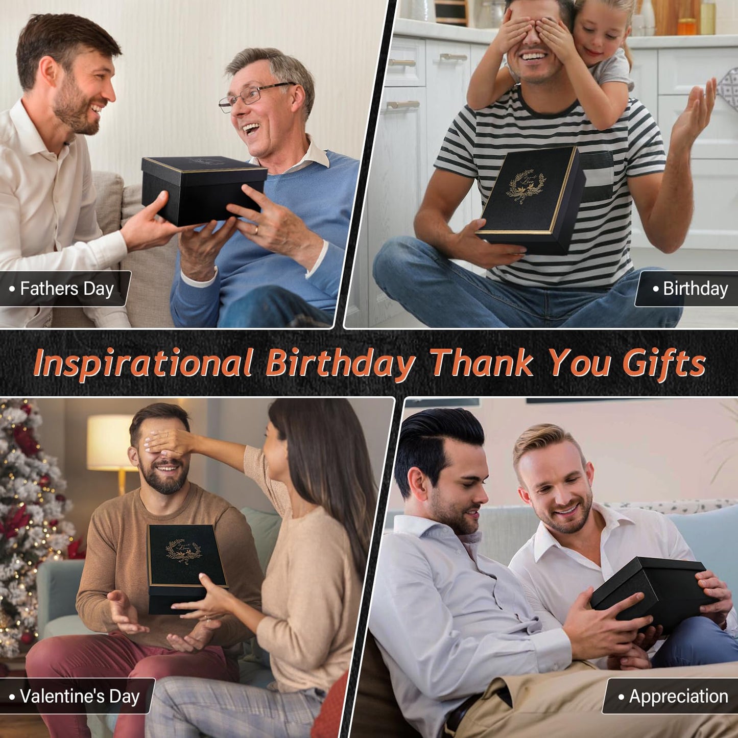 Anniversary Birthday Thank You Gifts for Men, Sometimes You Forget You're Awesome - 14oz Unique Black Ceramic Inspirational Mug with Gold Print, Funny Valentines Day Presents for Boyfriend Husband Him