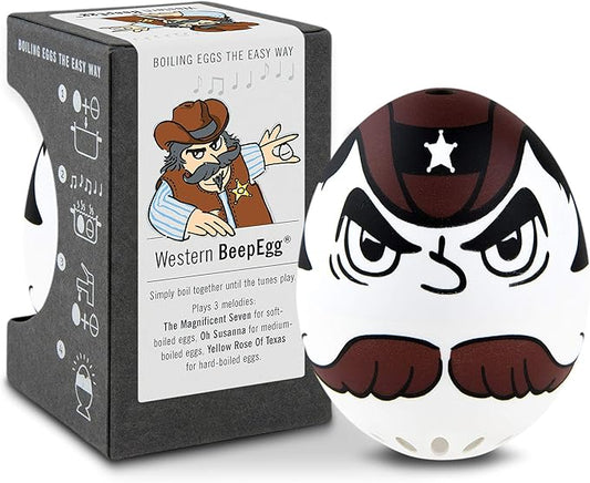 Western Beepegg – Egg Timer for Boiling Eggs – Musical Egg Cooker for Soft, Medium, Hard Boiled Eggs – Food Safe – Singing Floating Egg Timer – Egg Cooker for 3 Levels of Doneness - Brainstream