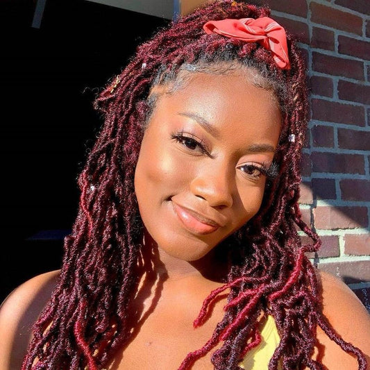 Bylatt 8 Packs Short Faux Locs Crochet Hair 120 Strands 12Inch Soft Locs wavy Dreadlocks Crochet Braids Natural Black Pre-Looped Crochet Hair for Women (TBUG, 12 Inch (Pack of 8))