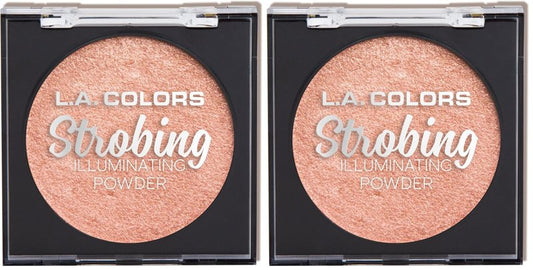 L.A. COLORS Strobing Powder, Summer Sun CSP259 (Pack of 2)