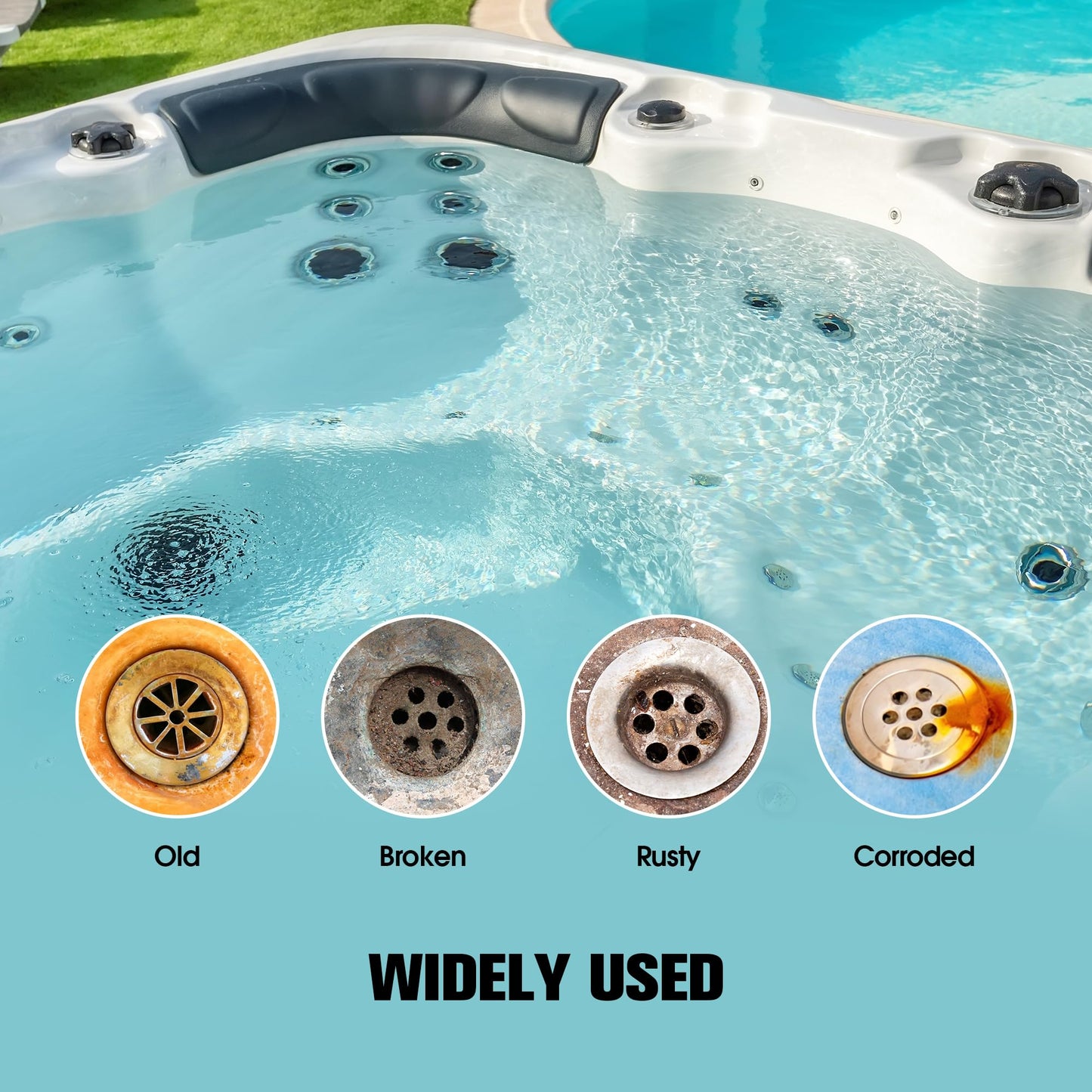 YEKEPRO 1.5" Tub Drain & Pipe Nipple Extractor Set, 8-Piece Plumbing Tools Kit with Socket - Remove Stubborn, Rusted, Broken Bathtub Drains & Shower Arms, with Solid Storage Case