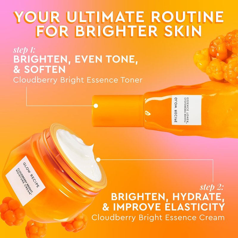 Glow Recipe Cloudberry Bright Cream Refill Pod – Ultra Moisturizing Korean Face Cream for Women with CoQ10, Multi Peptides & Vitamin C to Brighten, Repair Skin Barrier & Even Skin Tone (50 ml)