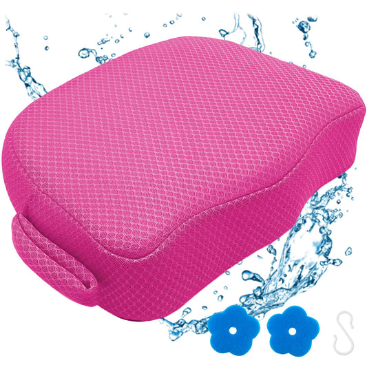 AEROiVi Hot Tub Booster Seat for Adults, 5 Inch Thick Supportive Cushion with Non-Slip Bottom, Weighted for Quick Sink without Float, Spa Booster Seat for Hot Tub (Including Inflatable), Pool, Bathtub