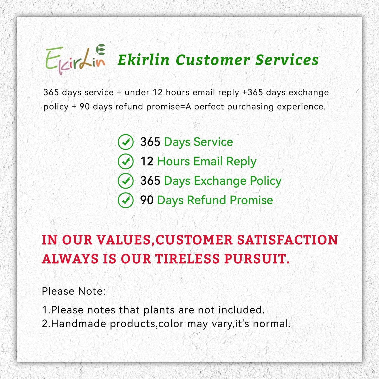 Ekirlin 7 Inch Indoor Plant Pot, Natural Resin Gravel Textures Planters, Modern Heavy Planter with Drainage Hole, Removable Rubber Stopper and Non-Slip Soft Pad, Decorative Pot for Home/Outdoor/Garden