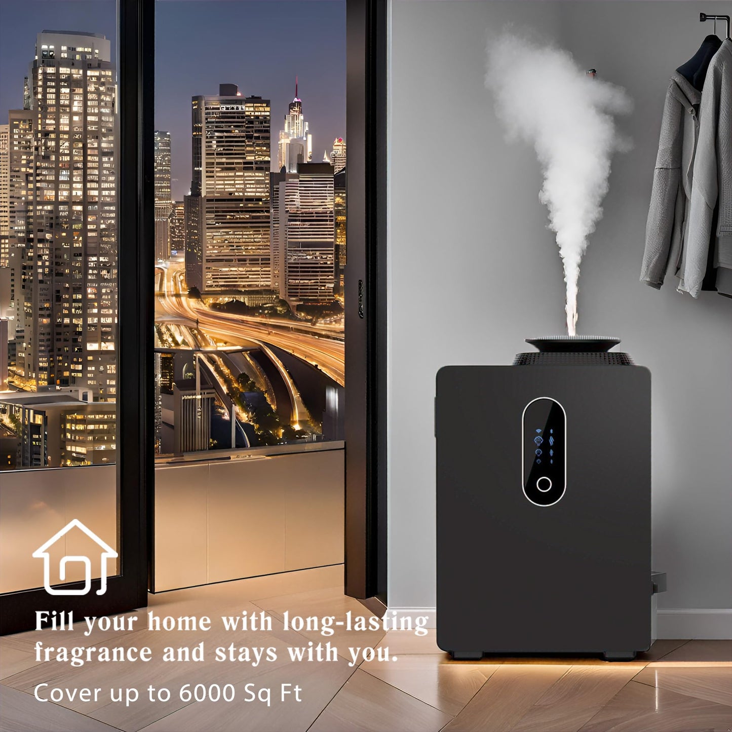 2026 Upgraded HVAC Scent Diffuser Machine 1000ML, Scent Air Machine with WiFi for Home, Hotel Diffuser Coverage 6000 Sq.Ft, Waterless Cold Air Aromatherapy Essential Oil Diffuser for Large Room