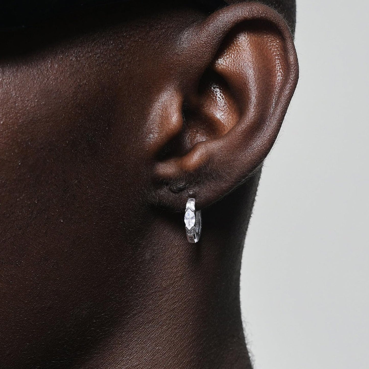 2 Pairs Lymphatic Drainage Moissanite Hoop Earrings for Women Titanium Histone Lymphvity Germanium Cubic Zirconia Earrings Dainty Huggie Hoop Moissanite Earring Jewelry Gifts
