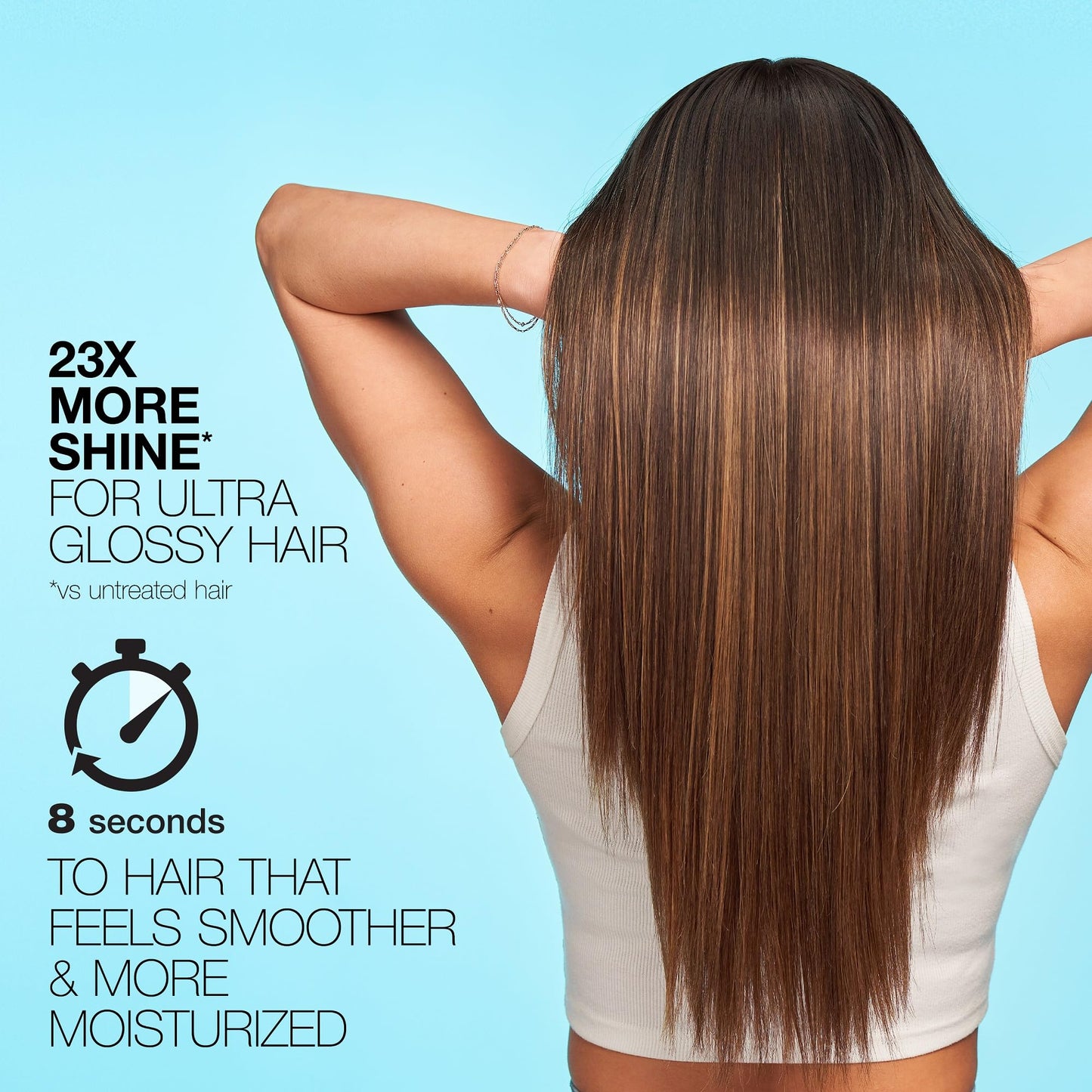 SexyHair Healthy Gloss N' Glow Lightweight Acidic Conditioning Rinse, 6.5 fl oz | Increases Shine by 23x | All Hair Types