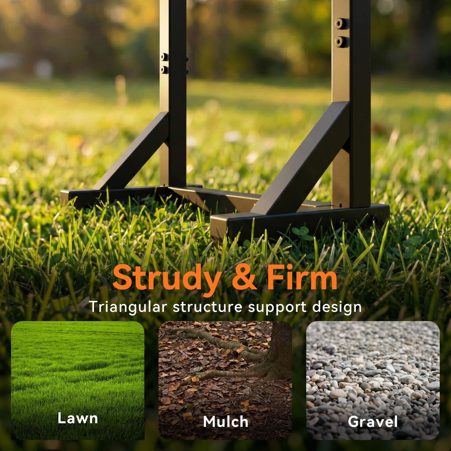 Garden Hose Holder Stand, Freestanding Heavy Duty Metal Hose Holder with Stable Base and Tool Hooks, Rustproof Water Hose Storage Rack for Outside Yard Lawn