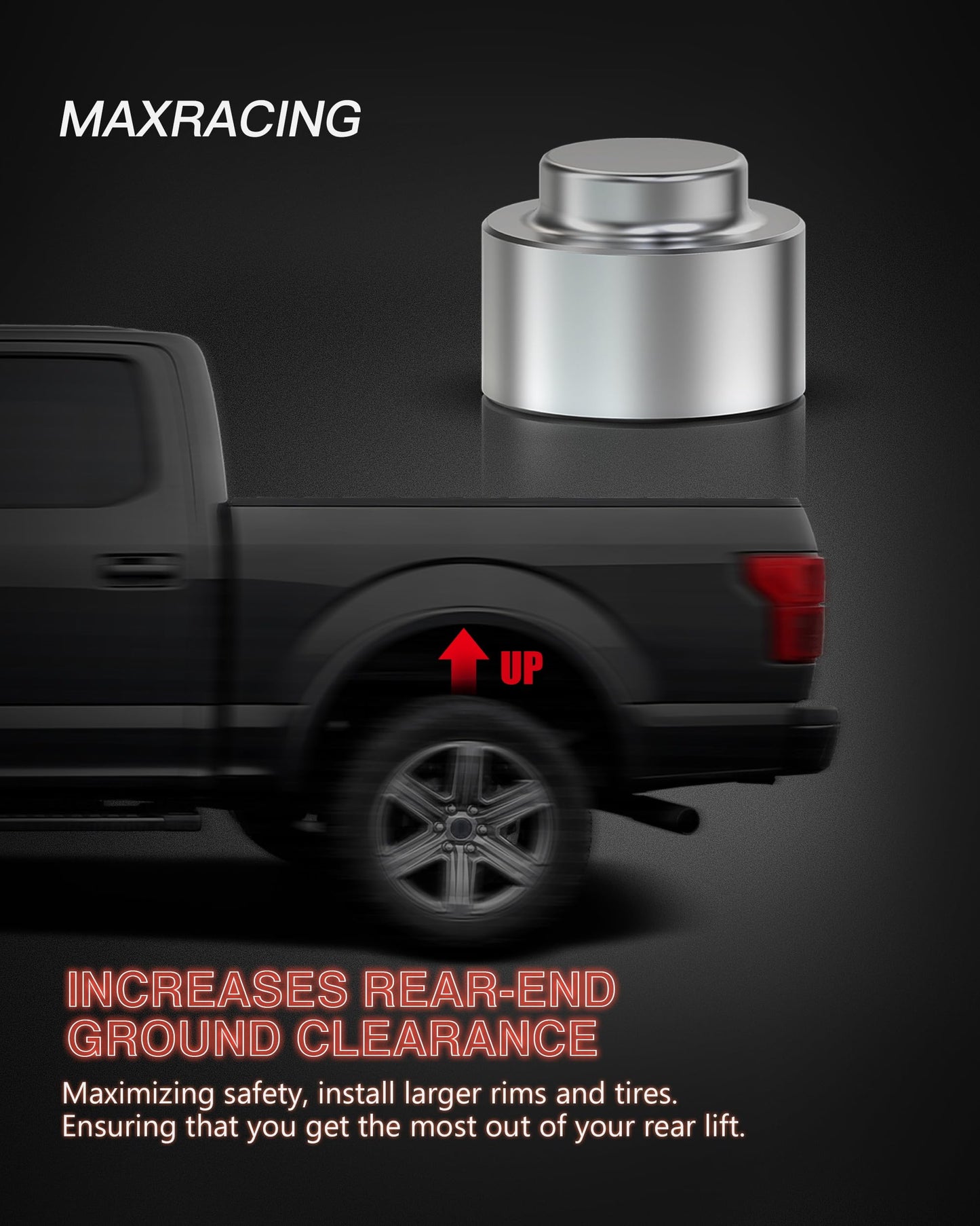Maxracing 3" Front + 3" Rear Leveling Lift Kit Compatible with 2007-2020 Chevy Tahoe / 2007-2020 Chevy Suburban 1500/2007-2013 Chevy Avalanche 1500/2007-2020 GMC Yukon 1500 4WD/2WD