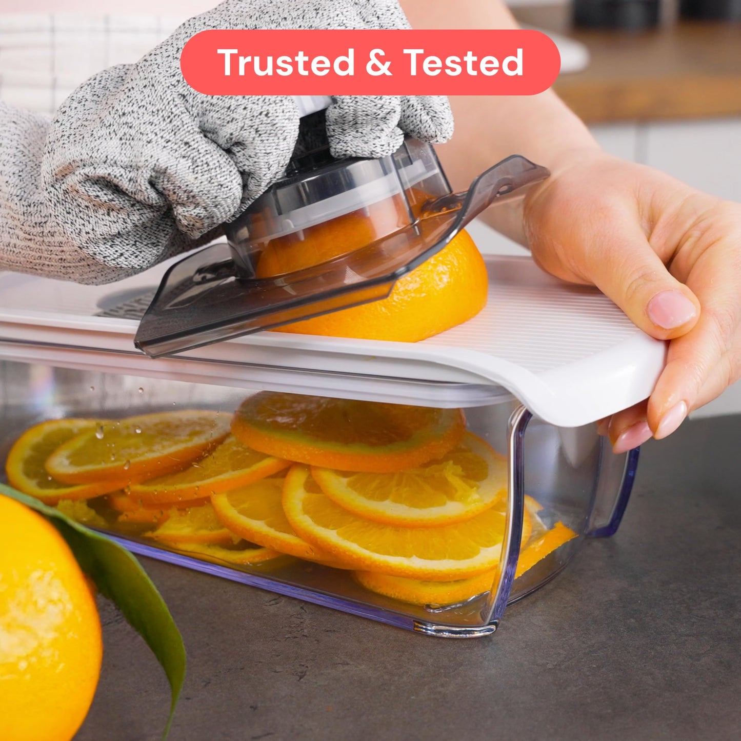 Fullstar Mandoline Slicer for Kitchen, Fruit Cutter, Cheese Grater, Cucumber Slicer, Veggie Spiralizer, Food Cutter & Kitchen Gadgets & Gifts with Safety Glove (6 in 1, Black)