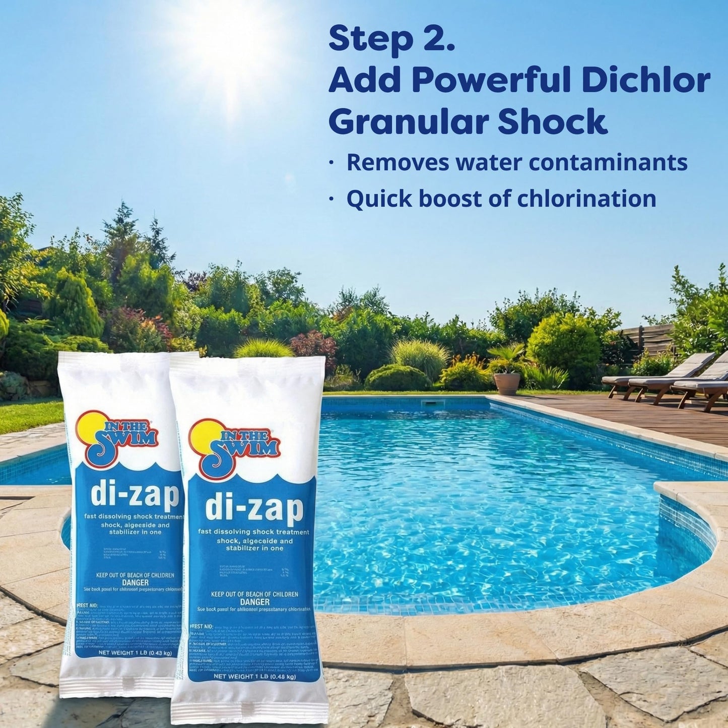 In The Swim Pool Deluxe Opening Chemical Start Up Kit - Above Ground and In-Ground Swimming Pools - Up to 15,000 White