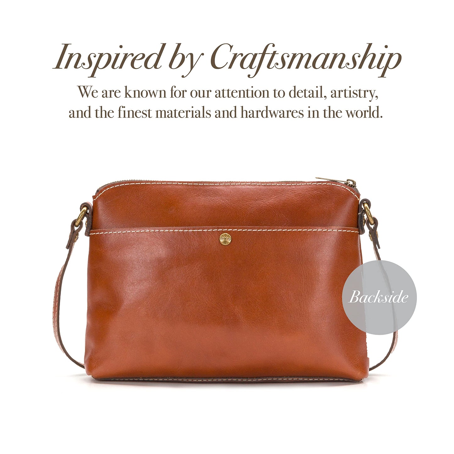 Patricia Nash | Avellino Leather Crossbody Bag | Women's Crossbody Purse | Leather Crossbody, Tan