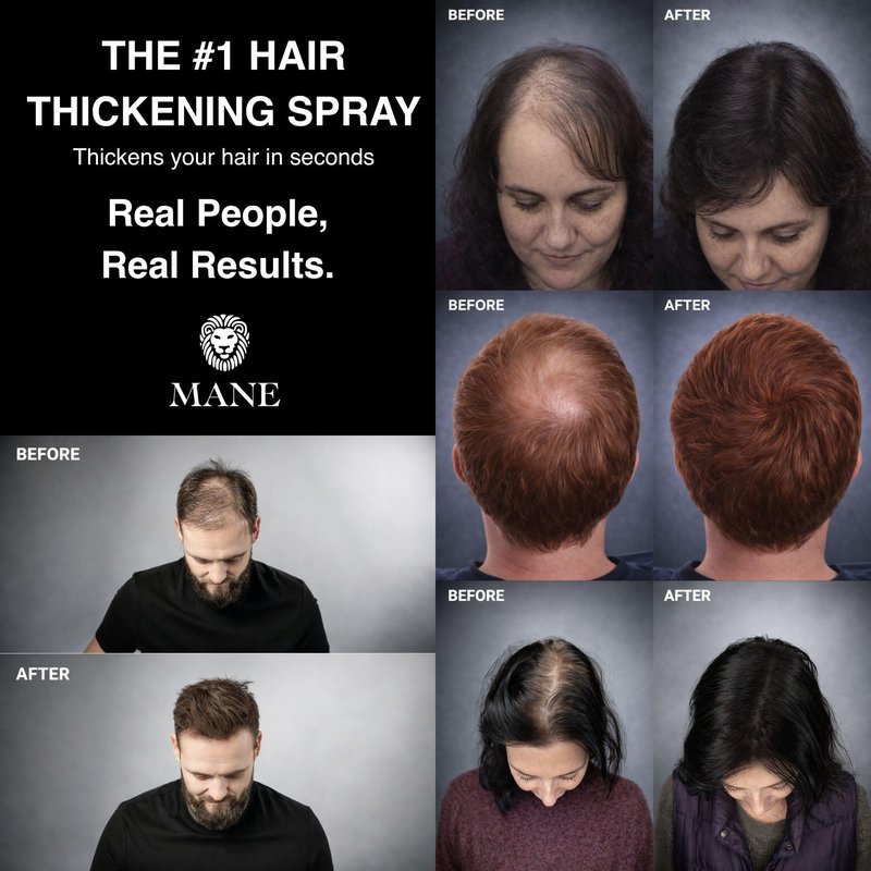 Mane Hair Thickening Spray & Root Touch Up