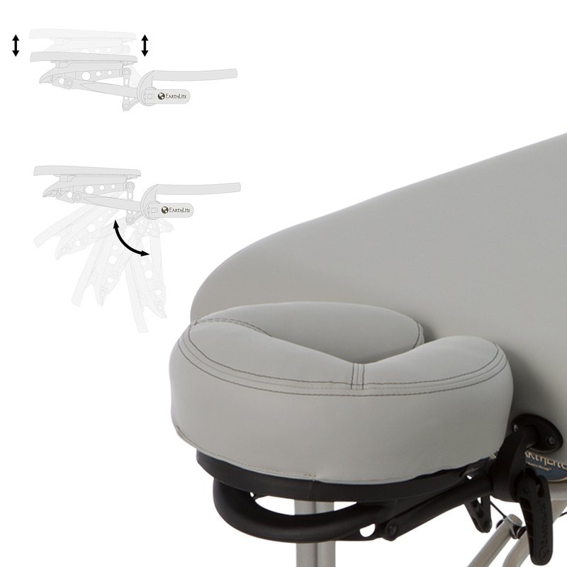 EarthLite Portable Massage Table Luna - 30" Wide, CFC Free Professional Foam, Weighs Only 29lbs, Patented, Strong Aluminum Reiki Frame (Working Weight 750lbs)