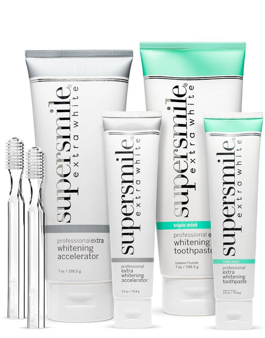 Supersmile Extra White Large & Small System with 2 Toothbrushes