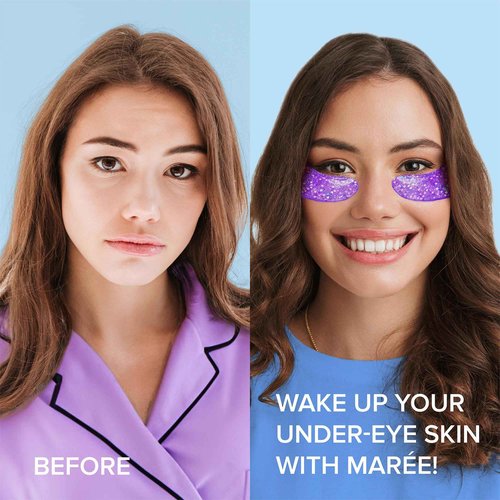MAREE Bundle - Deep Hair Mask & Conditioner, Hair Styling Serum, Under Eye Gels - Coconut Oil & Keratin - Marine Collagen & Hyaluronic Acid - Moisturizing Conditioner - Anti Frizz - Anti-Aging Mask