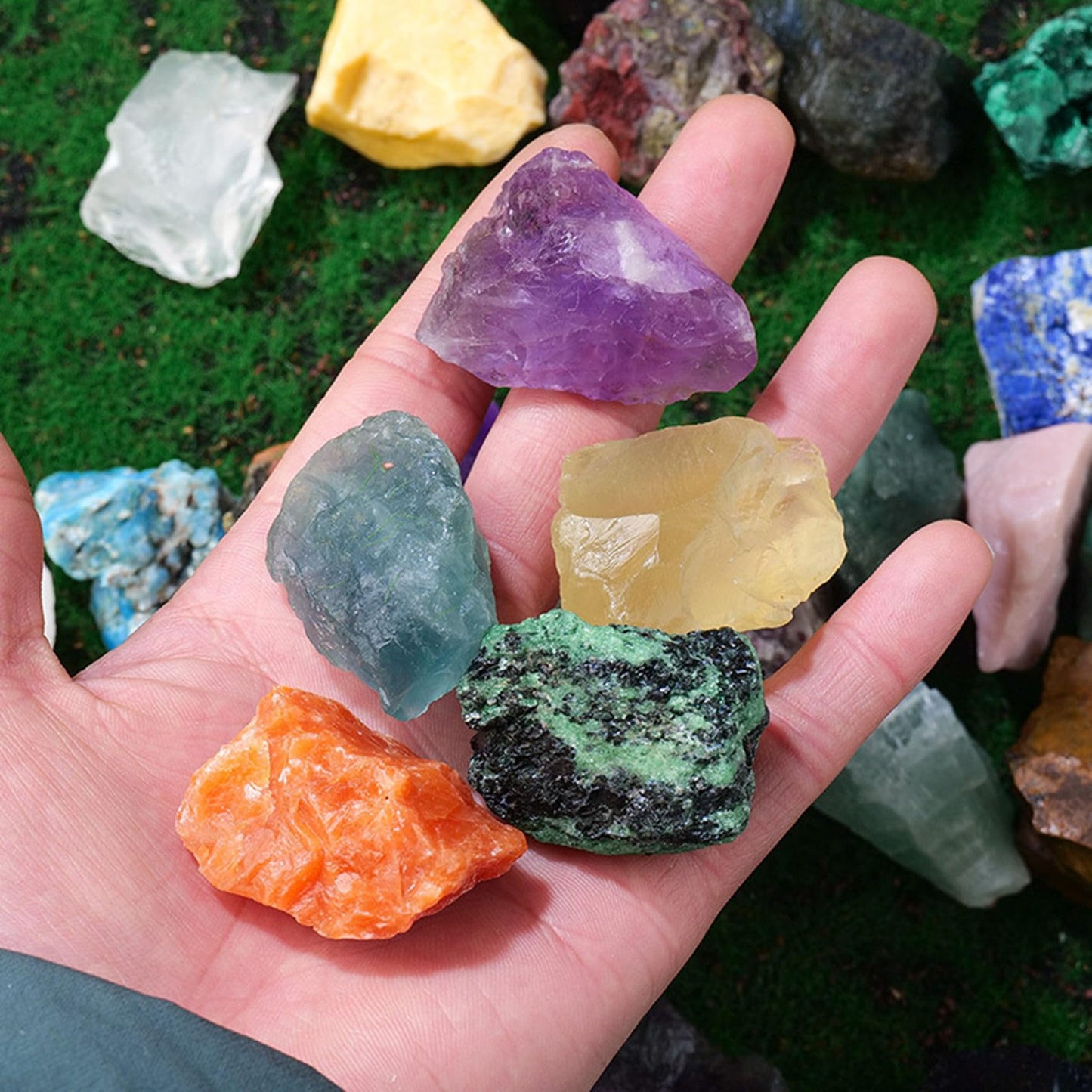 Tiger's Eye Raw Crystals Healing Crystals Natural Rough Stones 1.2-2" for Tumbling, Fountain Rocks, Yoga, Meditation, Polishin, Gift 40
