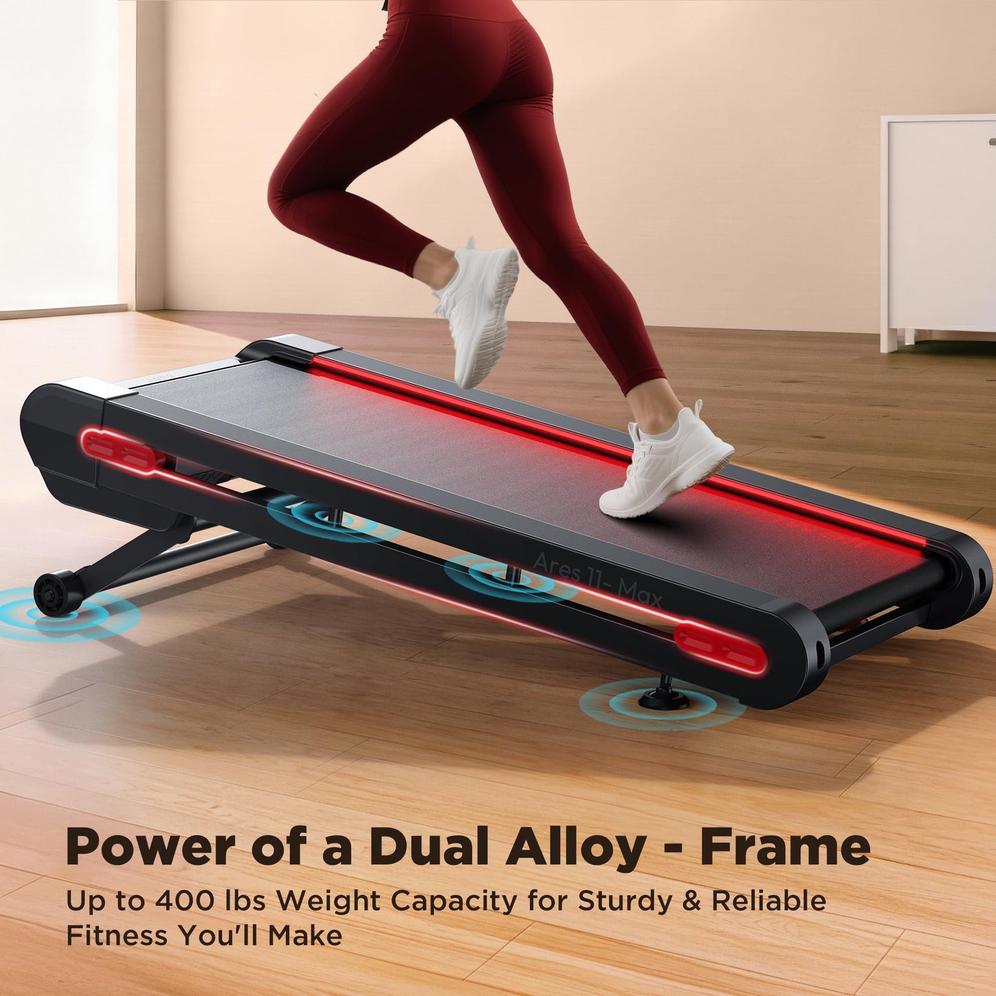 Jogwell Walking Pad Treadmill with 20%/15%/12% Auto Incline, Max 400/350lbs Capacity Treadmills for Home Office Under 35dB, Spacious Running Area, Vertical Storage, 3/3.5HP Brushless, APPJW11