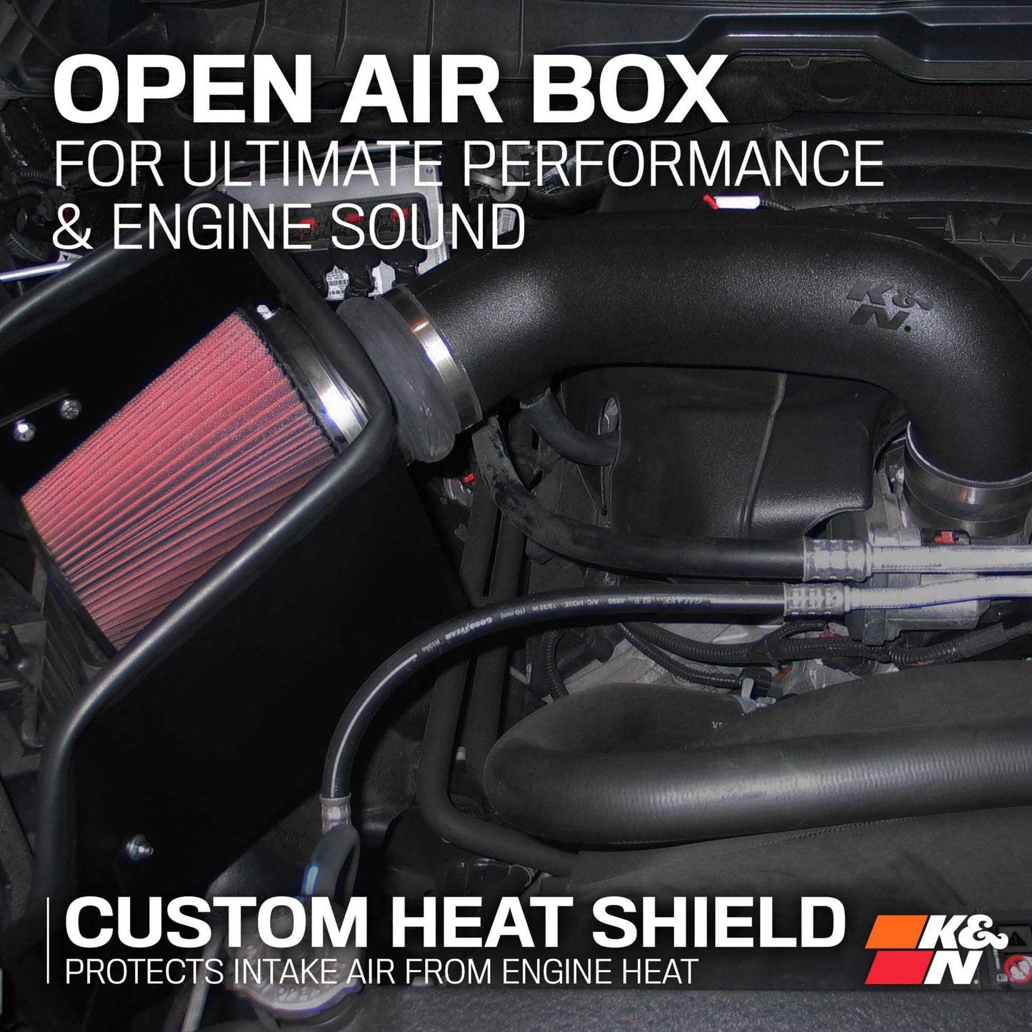 K&N Cold Air Intake System: High-Flow Air Filter, Increase Performance & Towing: Compatible with 2009-2023 RAM/DODGE 1500 Classic, 1500, 2500, 3500, 63-1561