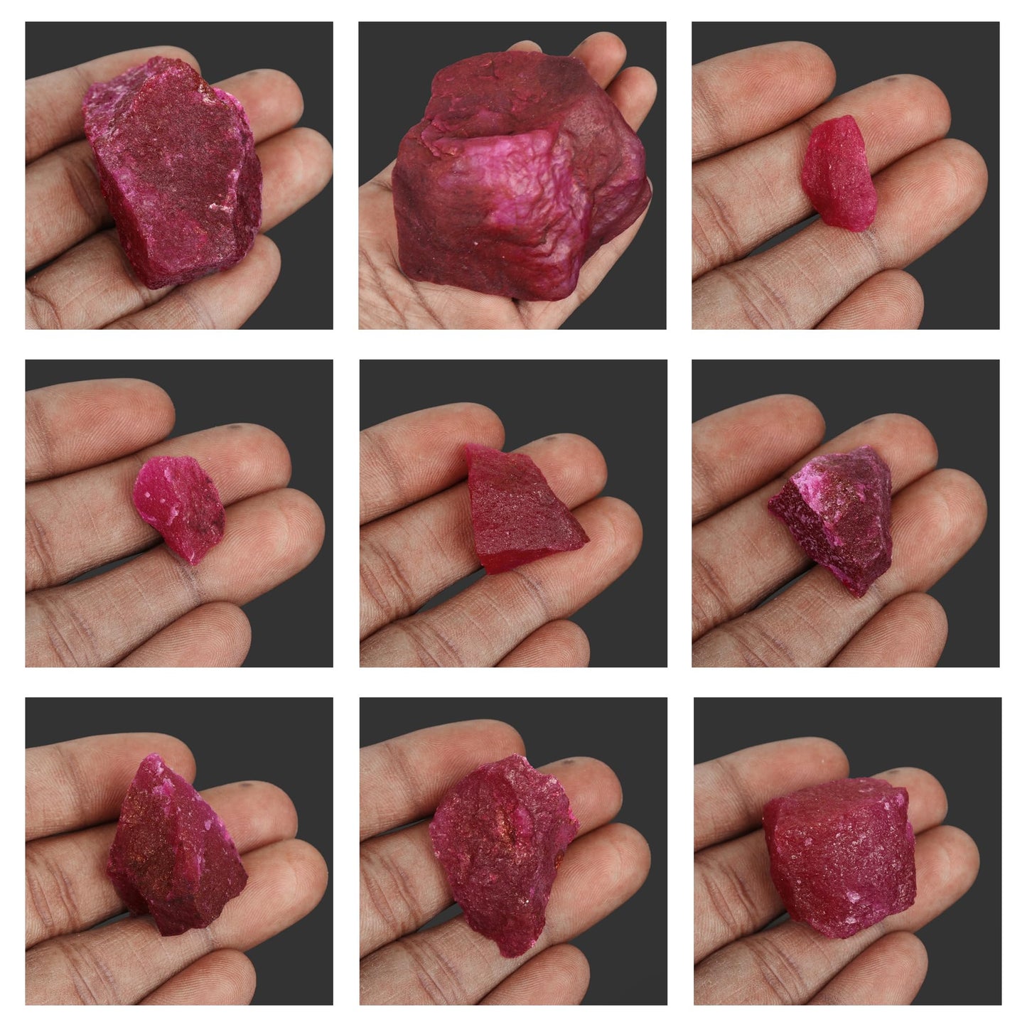 REAL-GEMS Genuine Natural Ruby Rough Stone 10.00 Ct Certified Uncut Ruby Red Ruby Healing Crystal Loose Gemstone