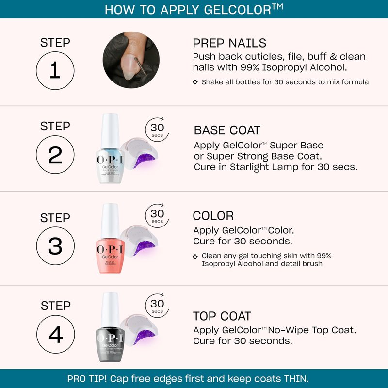 OPI GelColor OPI Nails the Runway | Opaque Muted Silver Shimmer LED Cure Gel Nail Polish | Salon-Quality Shine, Long-Lasting Wear | Vegan & HEMA Free | 0.5 Fl Oz