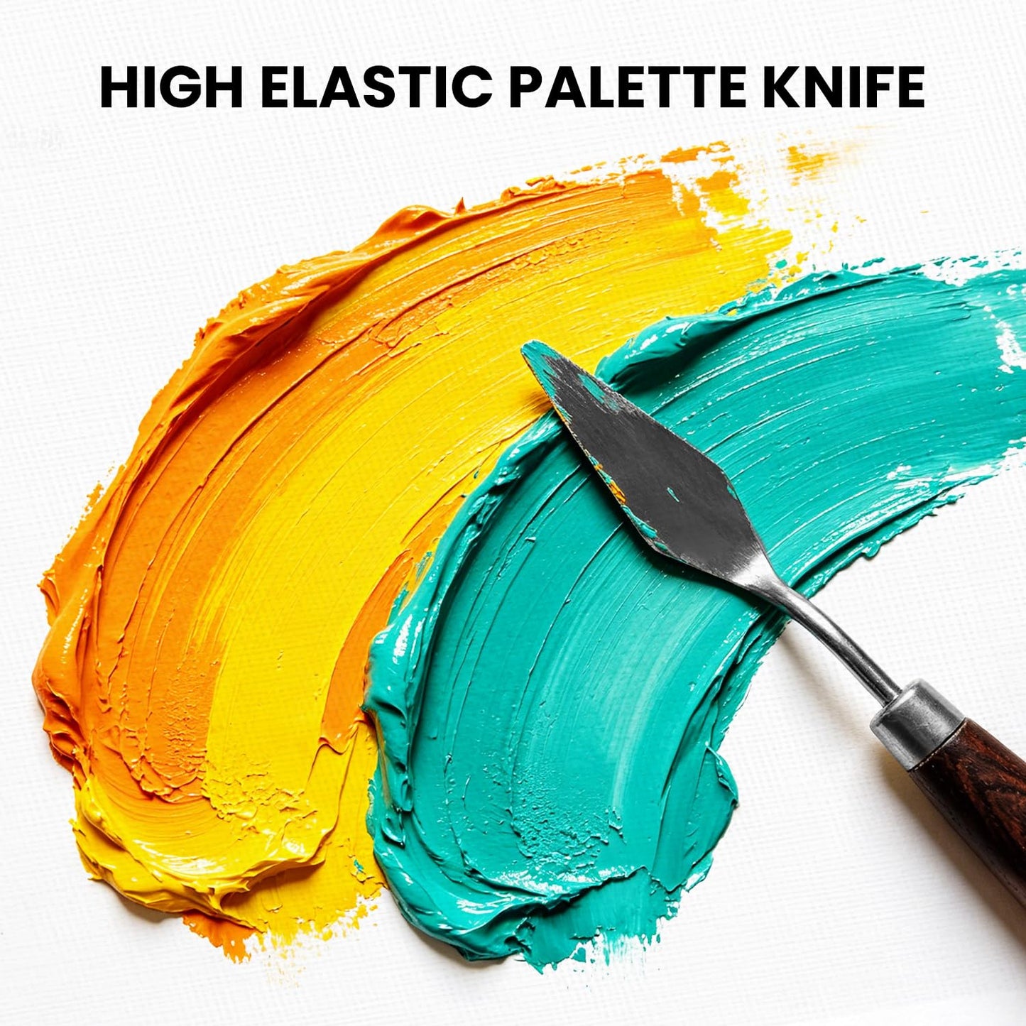 Drawnby 26pcs Paint Brush Set, Professional Paintbrushes with Palette Knife & Self-Standing Case, Nylon Paint Brushes for Acrylic Paint, Oil, Watercolor, Art Supplies for Artists Beginners