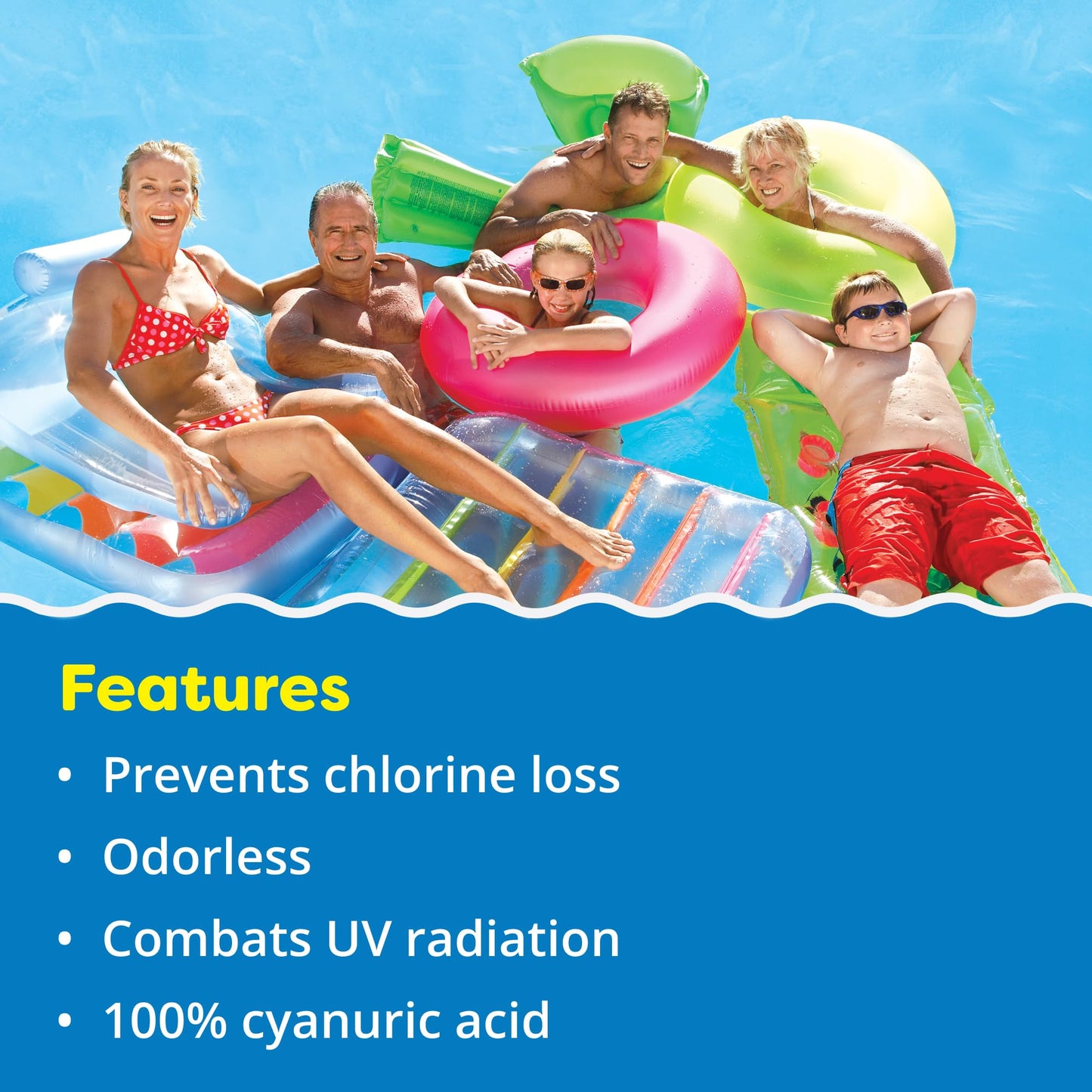 In The Swim Pool Stabilizer – 100% Cyanuric Acid for Chlorine Protection and Efficiency - 10 Pound