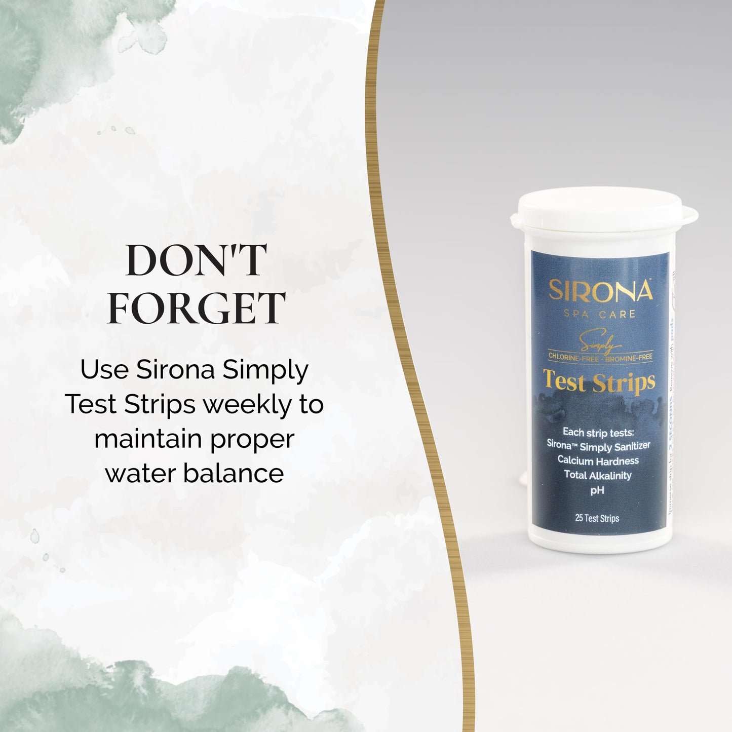Sirona Spa Care Simply Sanitizer – Step 3 in The 3-Step Sirona Simply Chlorine-Free & Bromine-Free System for Spas & Hot Tubs, 16 fl oz (82317)