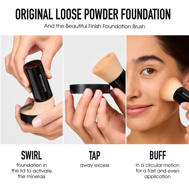 Original Loose Powder Foundation SPF 15, Neutral Deep 29, Vegan, Cruelty-Free & Dermatologist-Tested