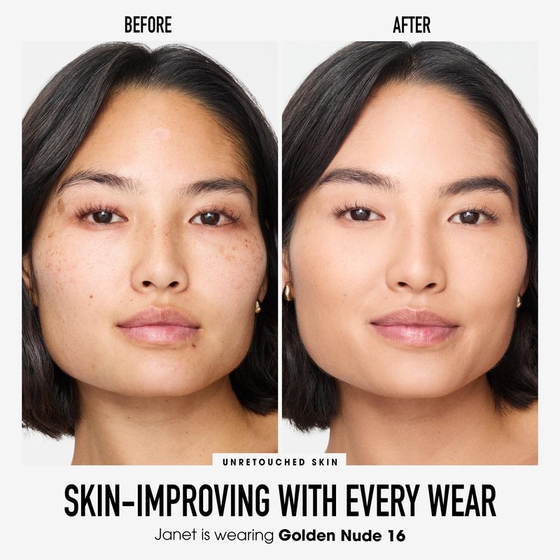 Original Loose Powder Foundation SPF 15, Golden Nude 16, Vegan, Cruelty-Free & Dermatologist-Tested