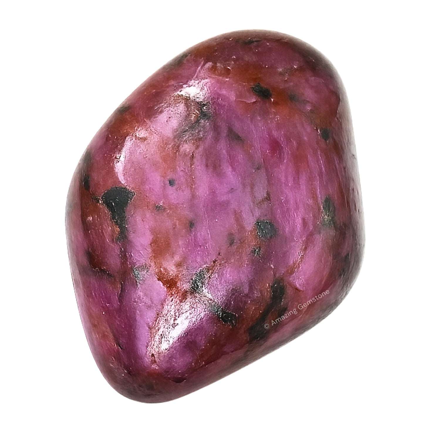 Amazing Gemstone Ruby Crystal Tumbled Stones Polished Rocks - Natural Gem Stones for Healing - DIY Crystals for Protection (1 Piece)