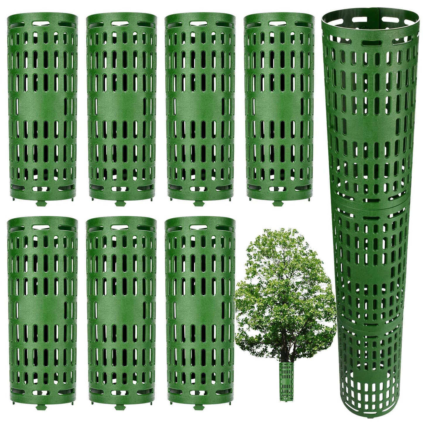 YGAOHF 7 Pack Tree Trunk Protector Guard, Expandable Tree Wraps to Protect Bark, Heavy Duty Tree Protectors from Deer, Tree Guards Trunk Protecter Trimmers, Mowers, Animals Saplings Fruit Trees