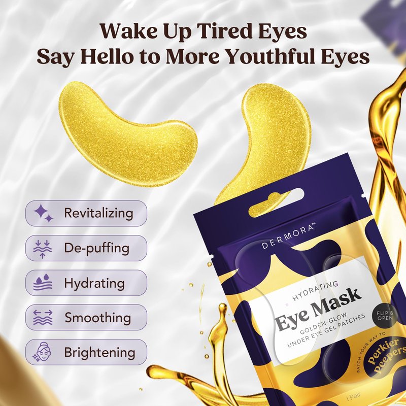 DERMORA Golden Glow Under Eye Patches