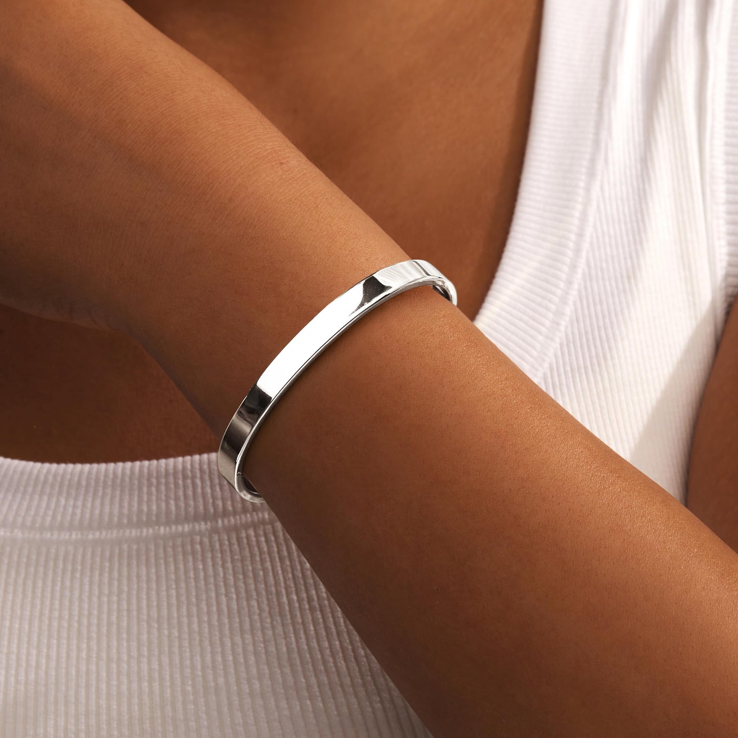 Gokeey Silver Bracelets for Women Bangle Cuff Bracelet Set for Women No Tarnishi Bracelets Jewelry Gifts for Women Trendy