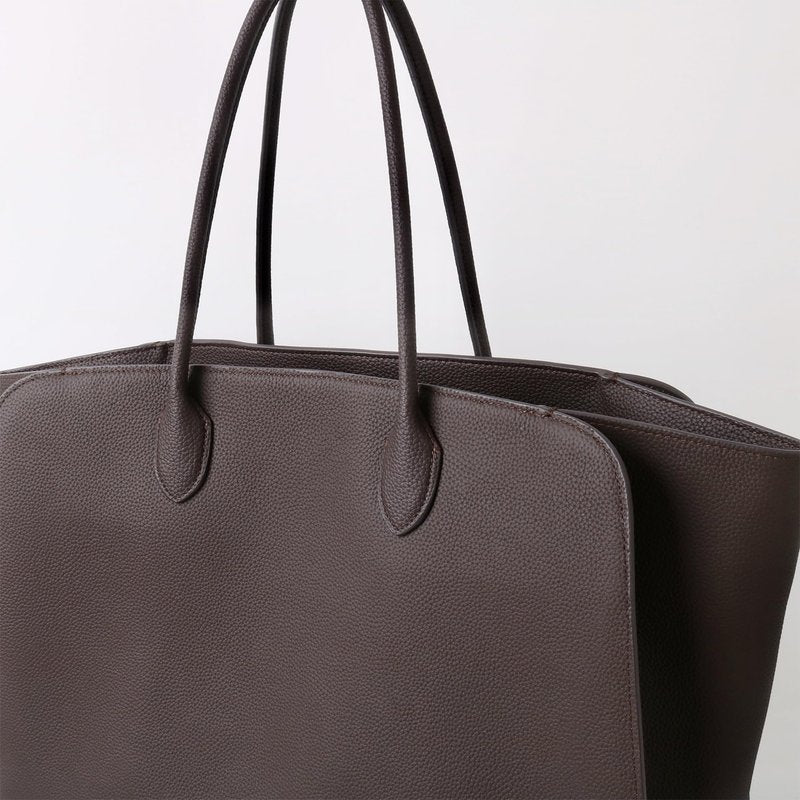 Full Grain Leather Handcrafted Tote Bag Large Capacity, for Pets Outdoors, Designer Bag MAR17 NO LOGO Open Top Annual New