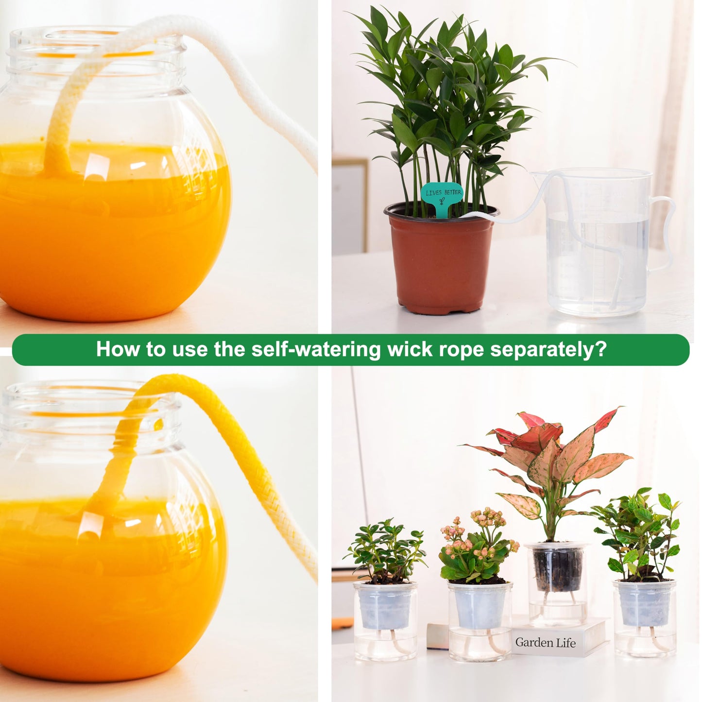 8 Pack 12 inch Self Watering Base for Fabric Grow Bag, Self-watering Plastic Elevated Plant Saucer Stand, Automatic Watering Tray for Non-woven Planter Flower Pot Growth Tent Greenhouse Indoor Outdoor