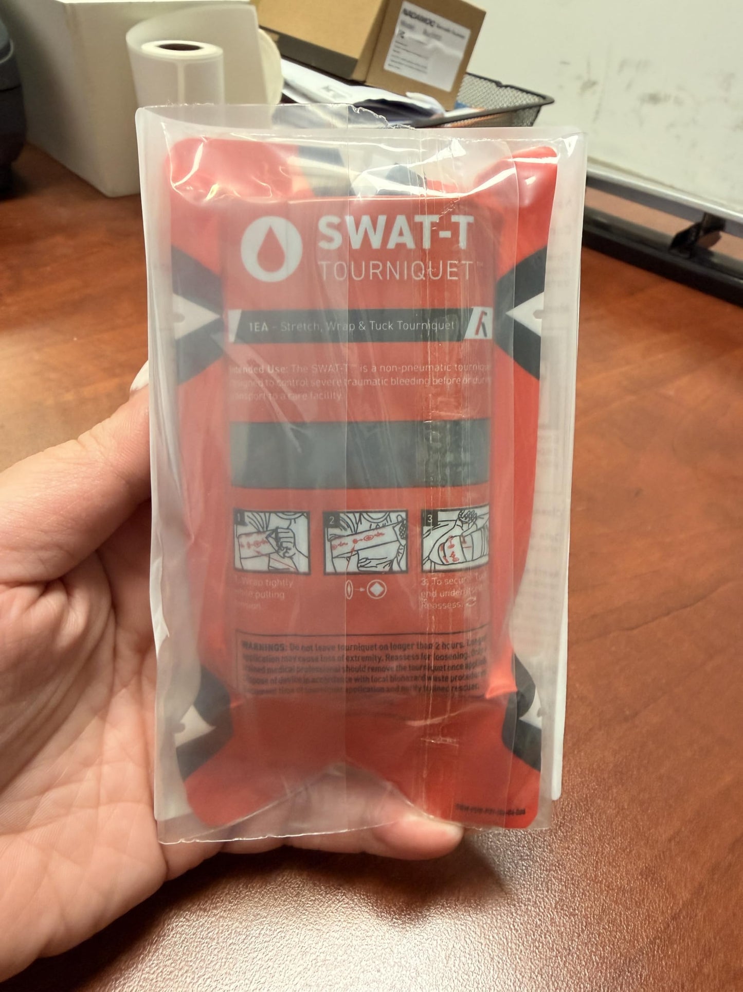 SWAT-T™ Tourniquet Black by Safeguard Medical, Emergency First Aid Equipment for Massive Hemorrhage Control, Made in The USA