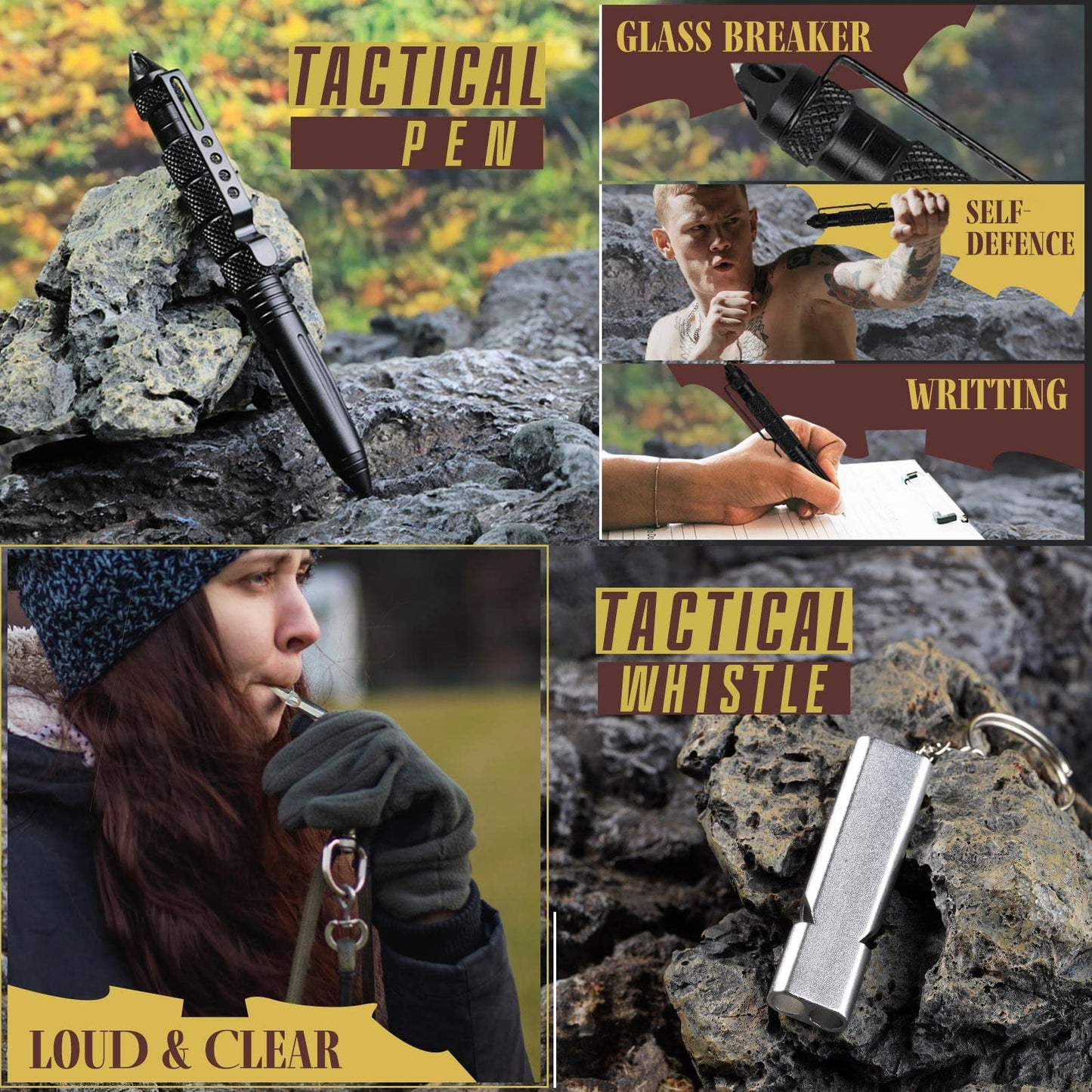 Gifts for Men Dad Husband Him, Survival Kit 14 in 1, Emergency Survival Gear and Equipment, Anniversary Birthday Gifts for Him Boyfriend, Hunting Fishing Camping Accessories, Cool Gadget