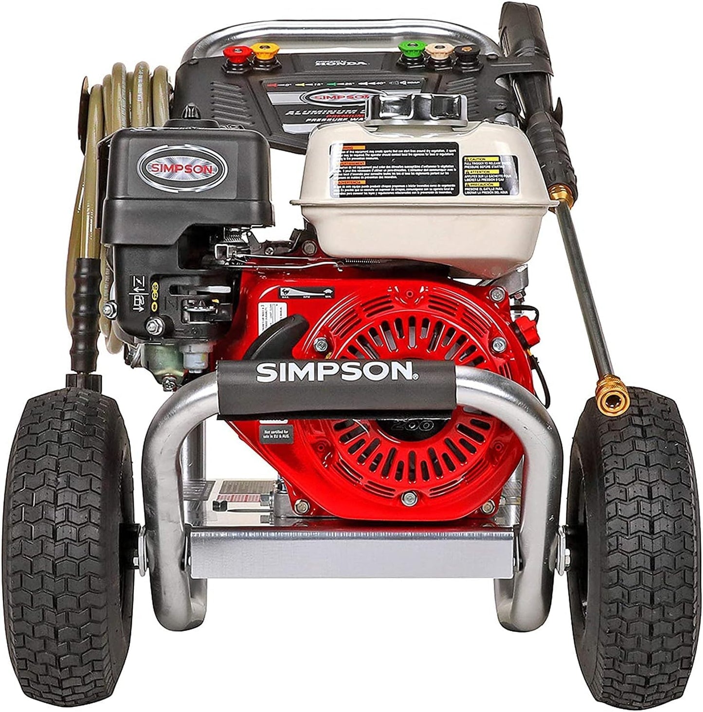 Simpson Cleaning 3600 PSI Gas Pressure Washer, 2.5 GPM Power Washer for Commercial Use, Honda GX200 Engine, 35-Foot MorFlex Hose, Aluminum Series, 49-State (ALH3425)