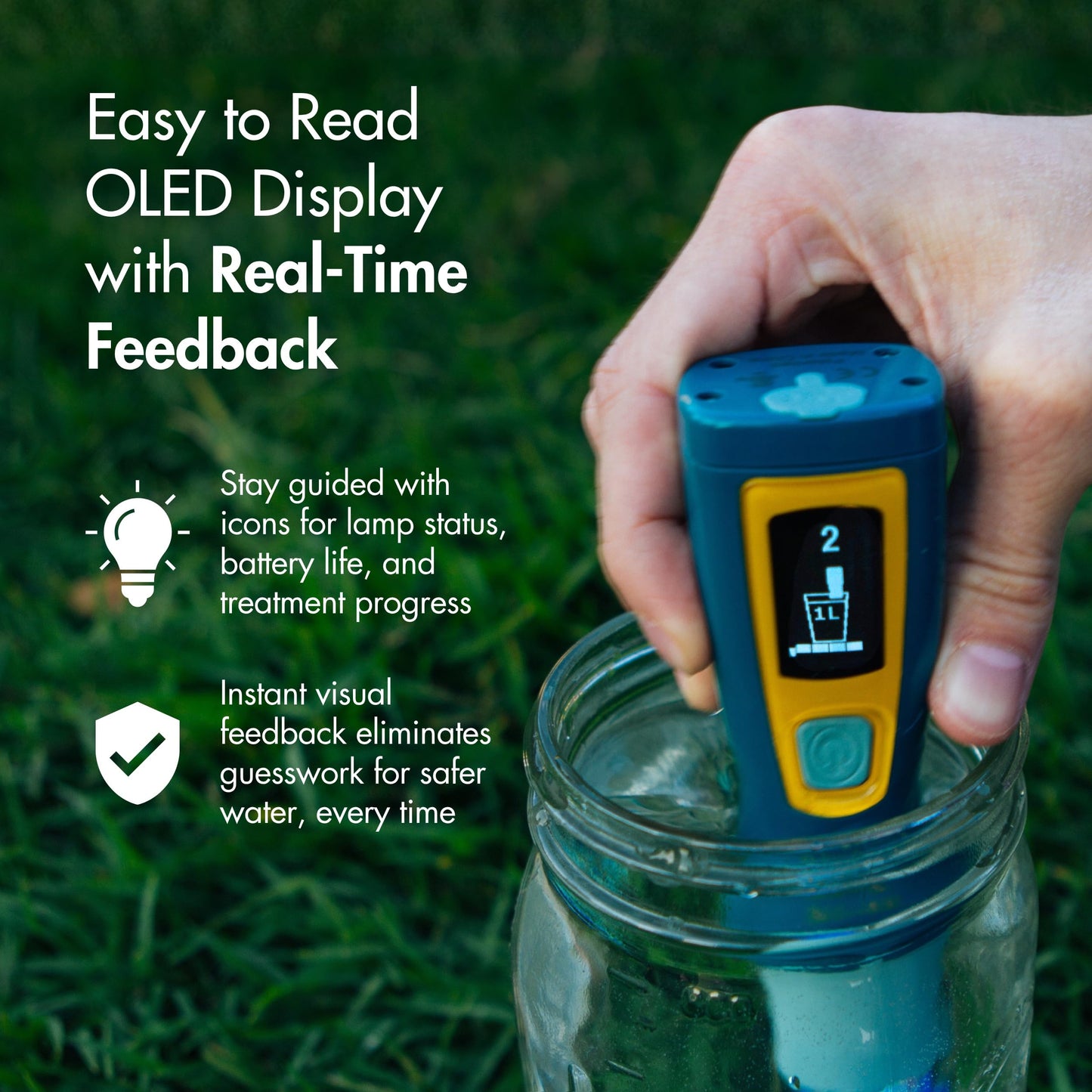 Katadyn Steripen Ultra Portable UV Water Purifier – Rechargeable 2200mAh Battery, Eliminates 99.99% Microorganisms, Fast Water Treatment for Hiking, Camping & Travel