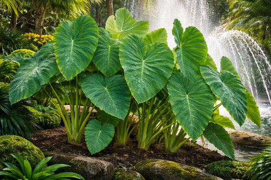 15 Green Dwarf Taro Elephant Ear Water Lily Pond Water Plant Bulbs by Greenhouse PCA