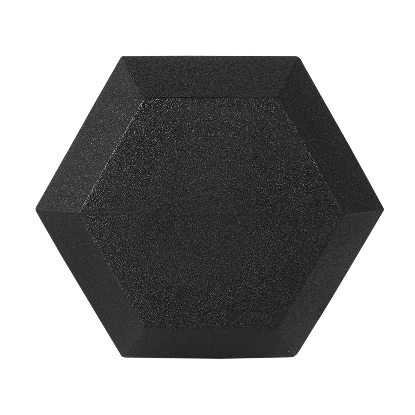 Fitvids Rubber Encased Hex Dumbbell, 50LB Single