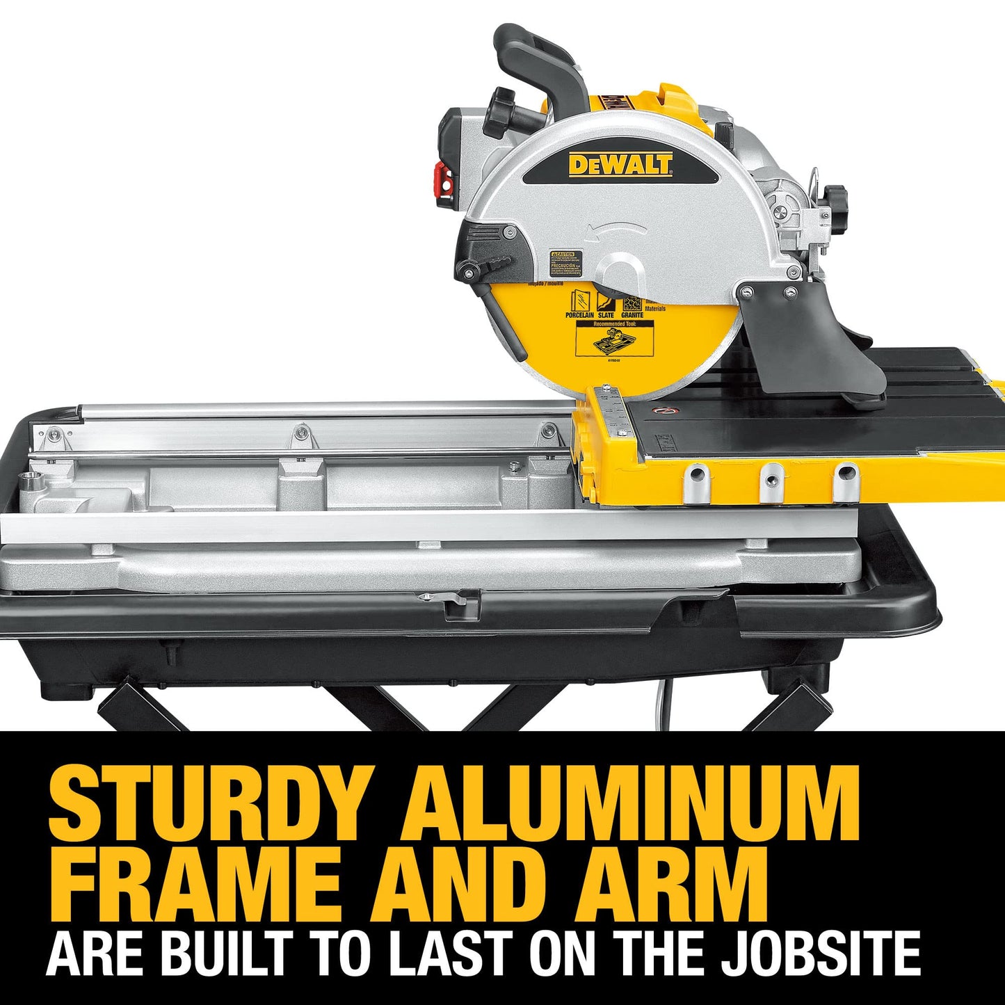 DEWALT Wet Tile Saw with Stand, 10-Inch, Corded (D24000S)
