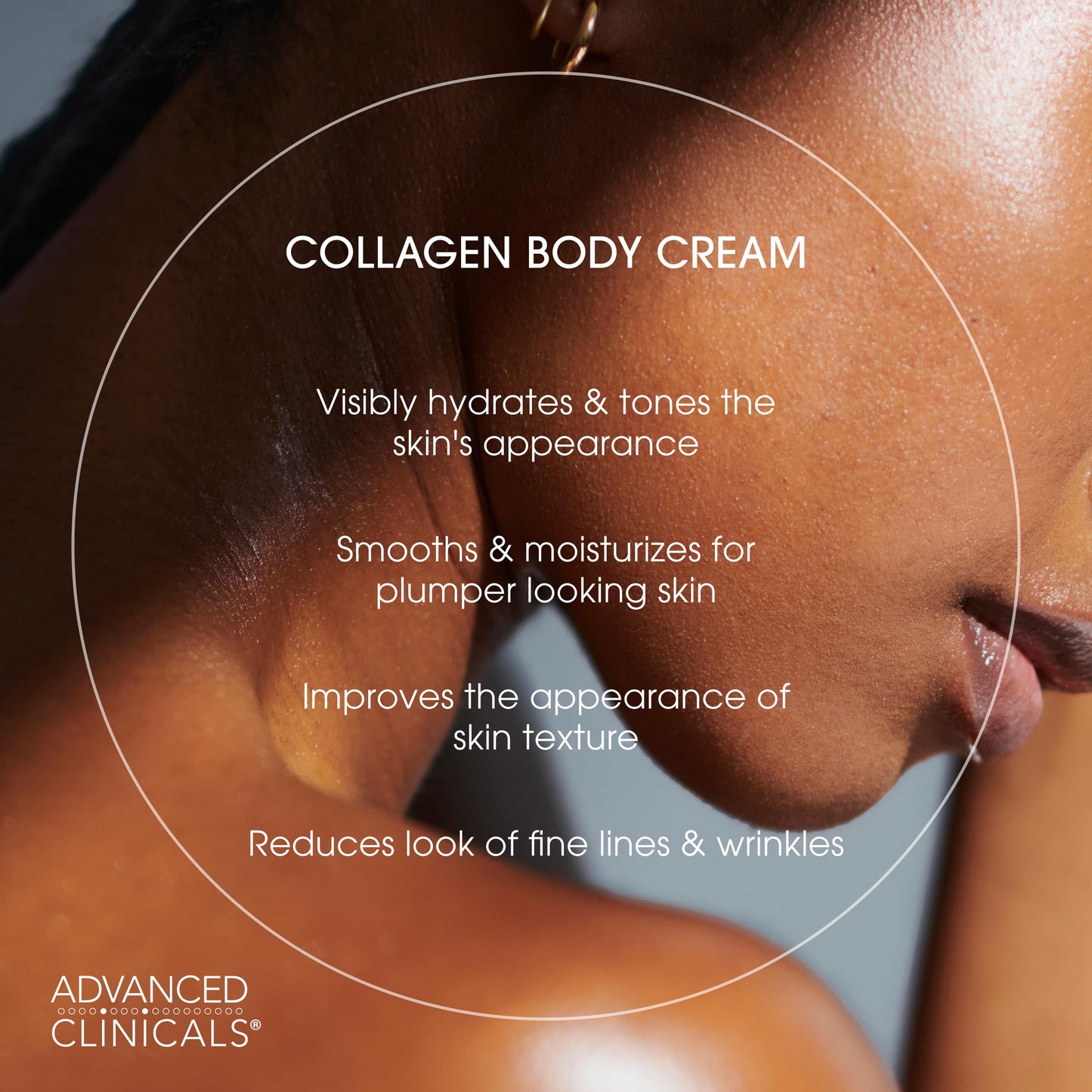 Advanced Clinicals Collagen Cream Body Lotion & Face Moisturizer W/Vitamin E | Skincare Moisturizing Collagen Lotion For Women, Men, Hand, & Neck Improves Look Of Crepey Skin & Uneven Dry Skin, 16Oz