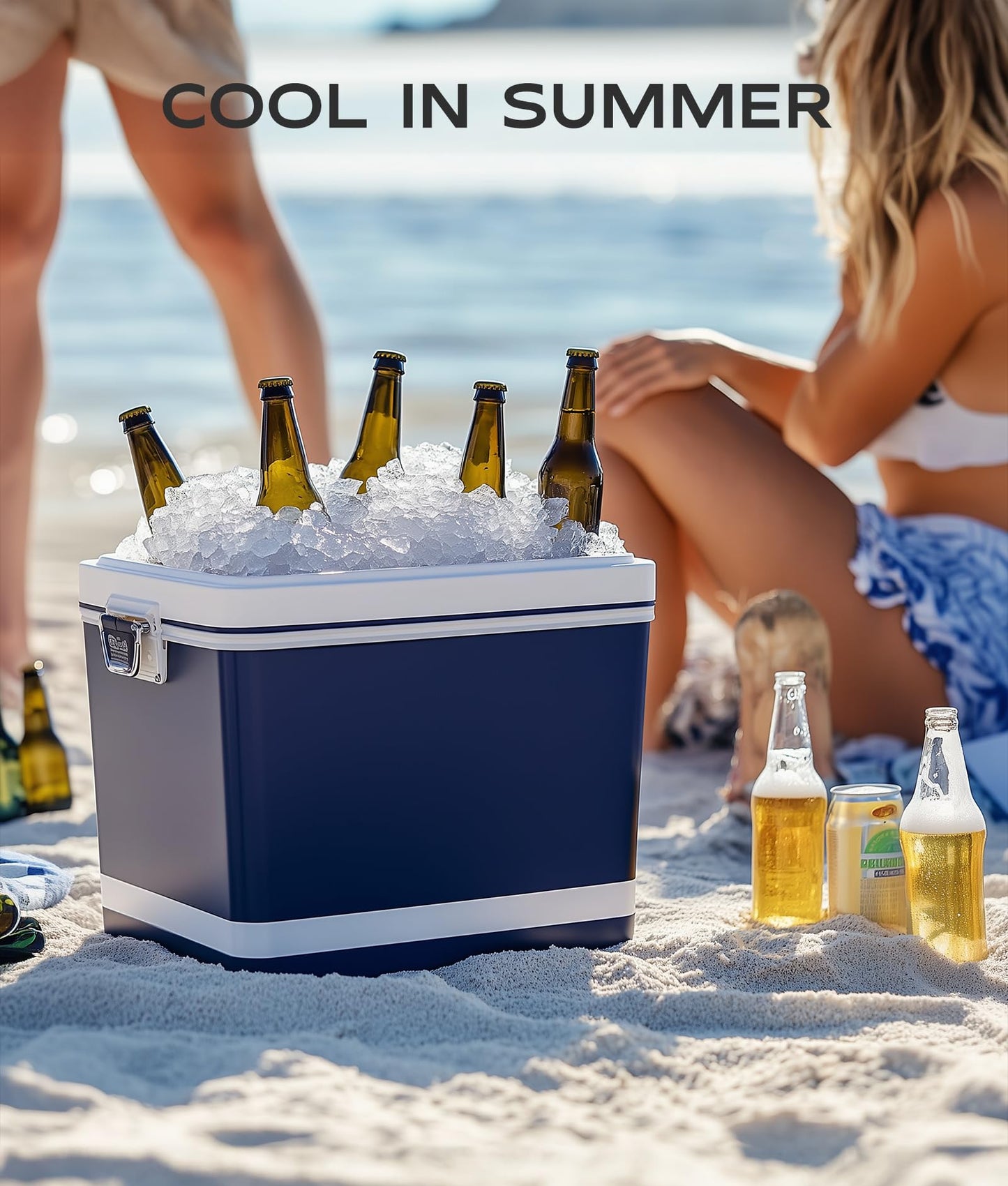 ecozy Nugget Ice Maker Countertop, Smart Portable Crushed Ice Maker with Voice Control, Pellet Chewable Ice 33lbs/24H, Self-Cleaning, with APP WiFi, Timer Function and Status Alerts, Bonus TDS Meter