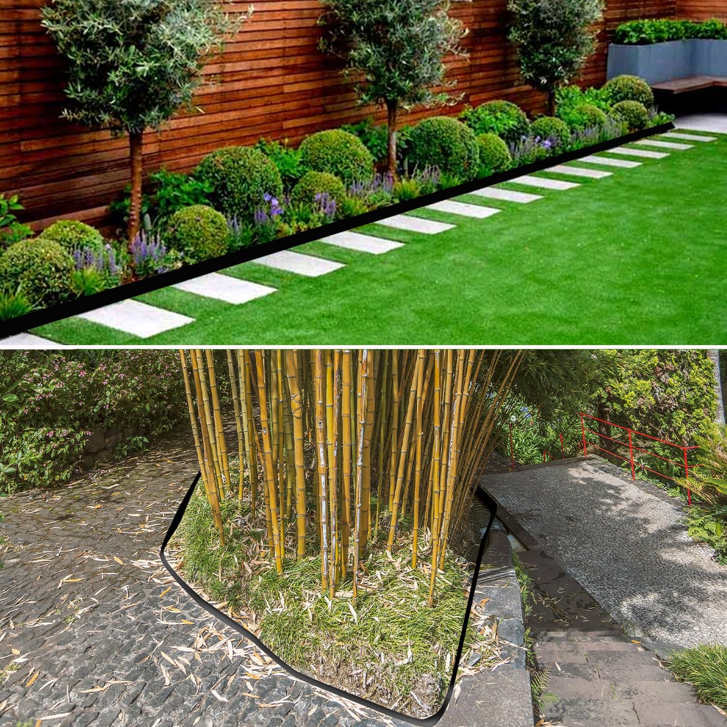 100ft x 30in x 80milTree Root Barrier Bamboo Barrier Rhizome Control Barrier for Landscaping and Protection Roads