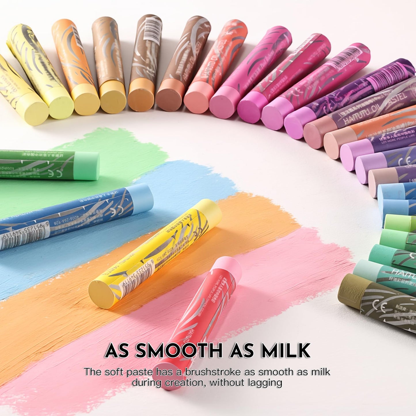 rubens Soft Oil Pastels Set (48 Macaron Colors), Creamy Texture Oil Pastelss for Drawing & Blending, Dreamy Art Supplies Gift for Adult, Beginners, Artists