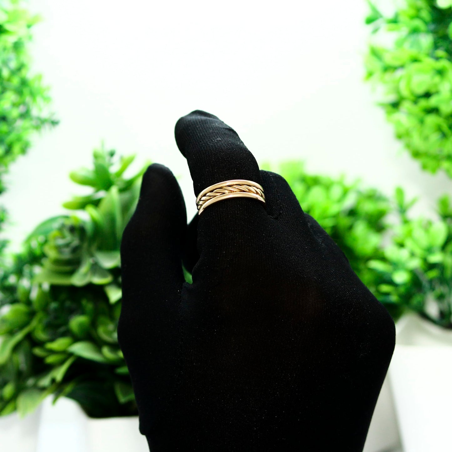 Krishnaa Jewels Pure Copper Classic HandCrafted Band Ring Gift Jewelry for Men and Women (11.5)
