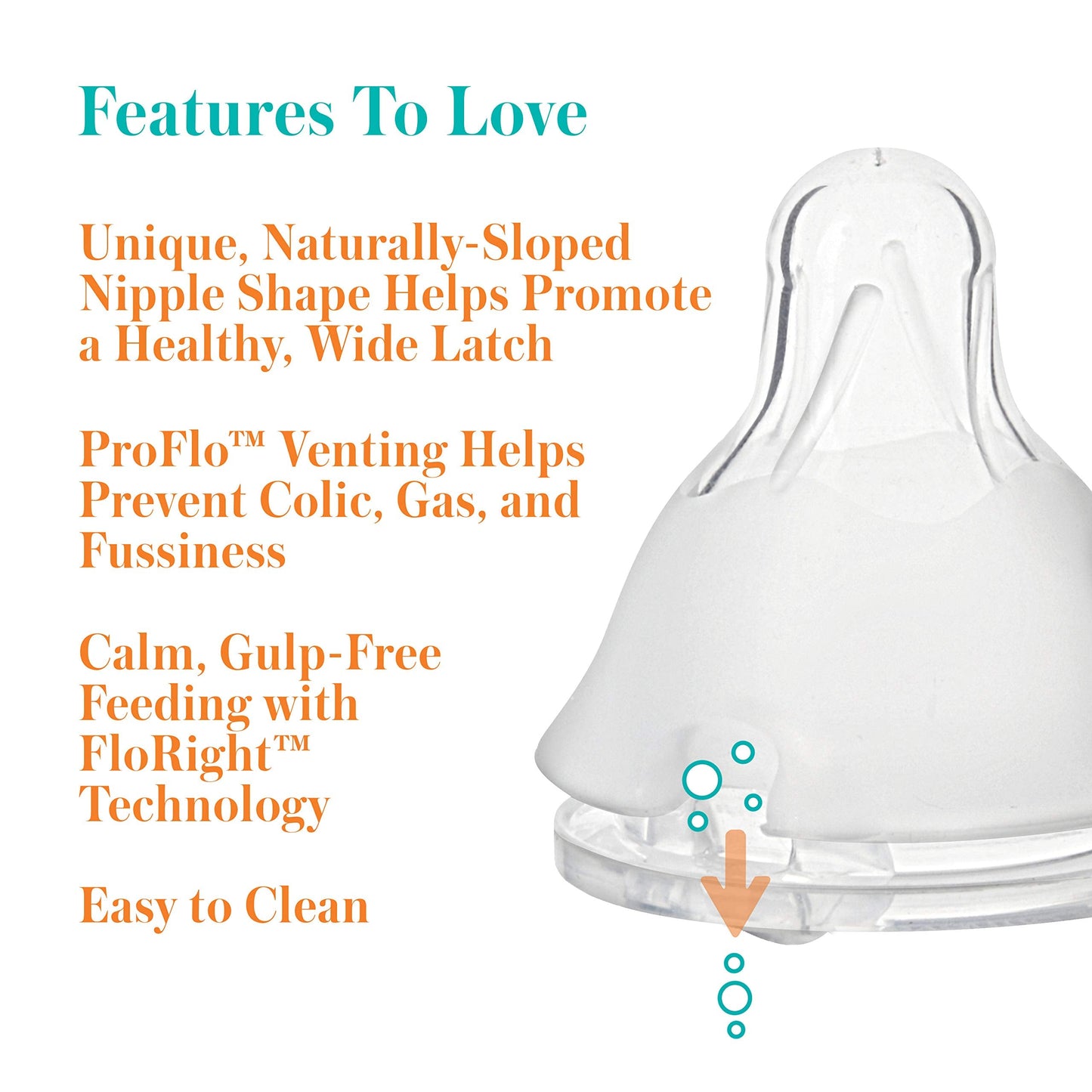 Evenflo Feeding Premium Proflo Venting Balance Plus Standard Neck Baby, Newborn and Infant Bottles - Developed by Pediatric Feeding Specialists - 9 Ounce (Pack of 6)