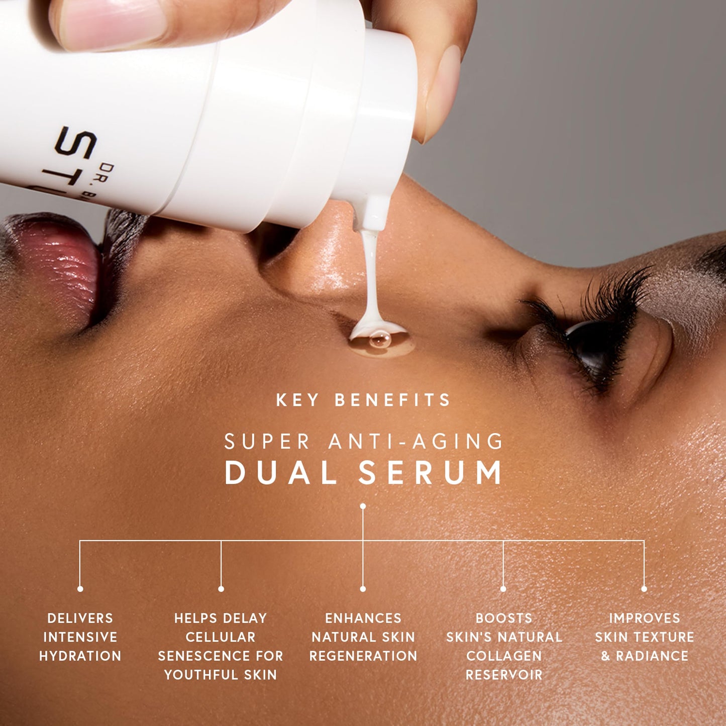 Super Anti Aging Dual Serum 1.7 Fl Oz, Hydrating Peptide and Ceramide Facial Serum, Firms Smooths Fine Lines, Strengthens Skin Barrier, Luxury Skincare By Dr. Barbara Sturm